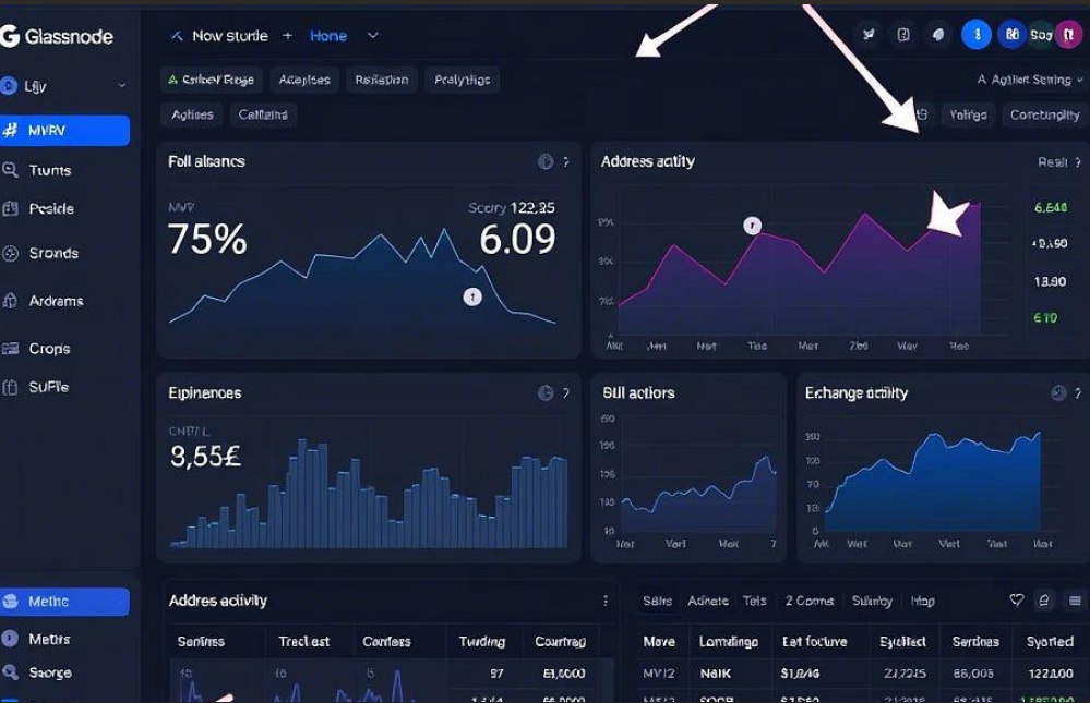 On-chain analytics dashboards