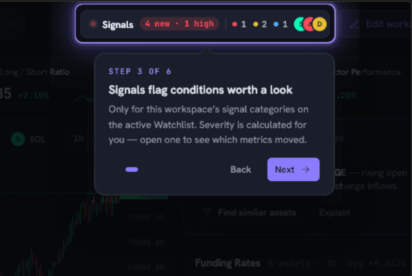 Tour step 3: Signals